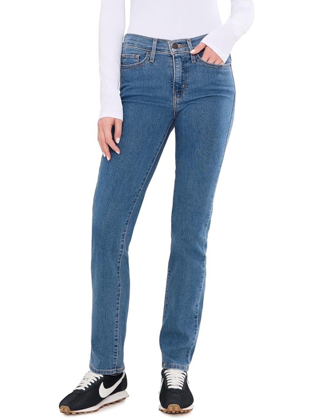 New Levi’s Classic Straight Hypersoft Mid Rise Jeans